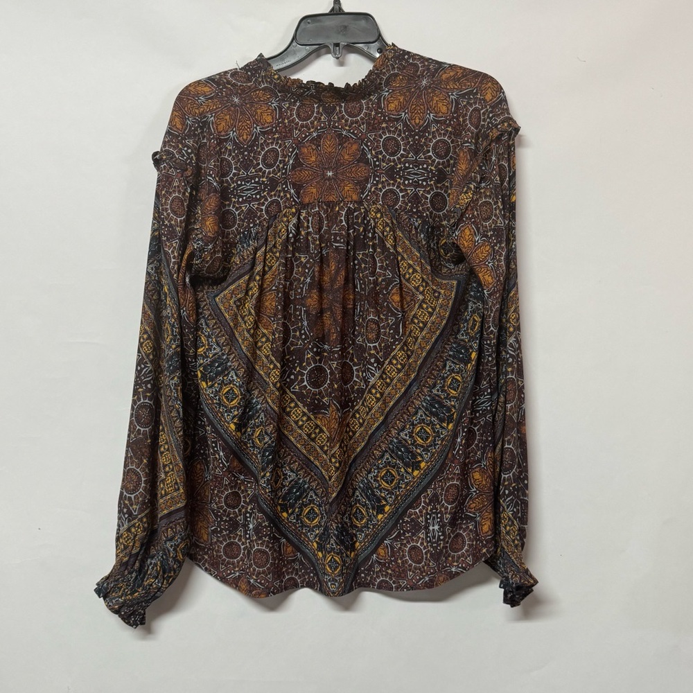 Free People Little Runaway Medallion Bohemian Print Women's Top‎ XS - Picture 8 of 10